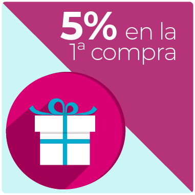 5% en la primera compra